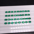 Natural Green Emeralds Standard Oval Zambian Emeralds